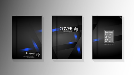 Vector collection of book cover backgrounds. eps 10 vector design illustrations