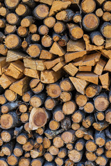 Split Dry Firewood Texture Background
