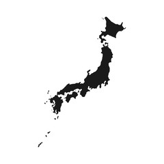 Japan map. Blank Japanese map. Vector illustration.