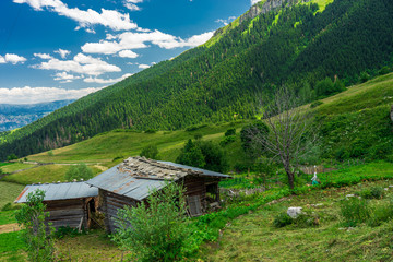 Old wooden house in Savsat, Artvin province, Turkey