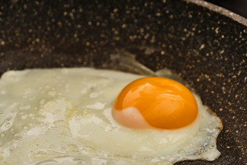 Cooking fried eggs