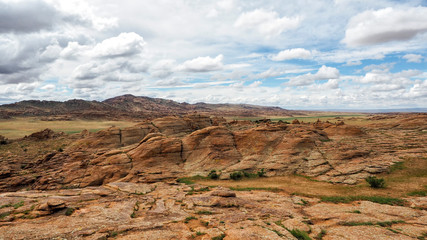 Baga Gazariin Chuluu, rock formations at the Gobi Desert, Mongolia