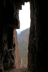 Canyon fissure in china