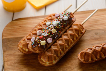 Beautiful corn dogs