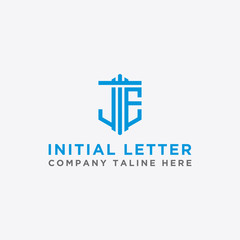 Inspiring company logo designs from the initial letters JE logo icon. -Vectors