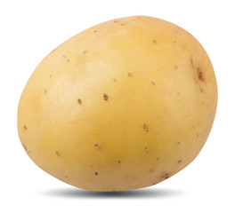 Potato isolated on white background with clipping path