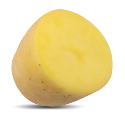 Potato isolated on white background with clipping path