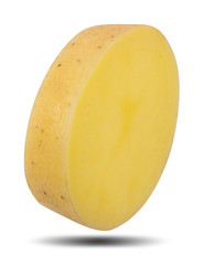 Potato isolated on white background with clipping path