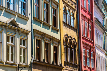 Fototapeta premium Historic architecture of the old town in Krakow, Poland
