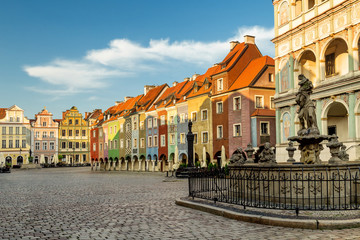 Colourful houses of Poznan Old Market Square