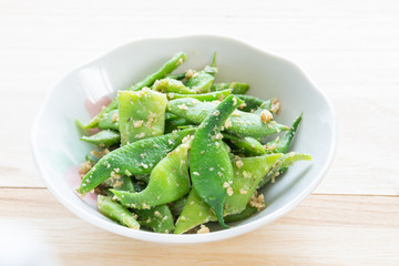 いんげんの胡桃和え