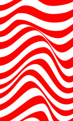 Zebra Wave Lines red Pattern Abstract Background. Vector