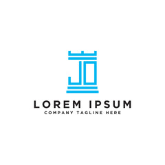 Inspiring company logo designs from the initial letters JO logo icon. -Vectors