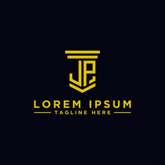 company logo design inspiration from the initial letters JP logo icon. -Vectors