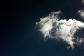 Black sky with white clouds dark mood space art fifty megapixels