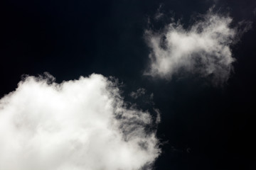 Black sky with white clouds dark mood space art fifty megapixels