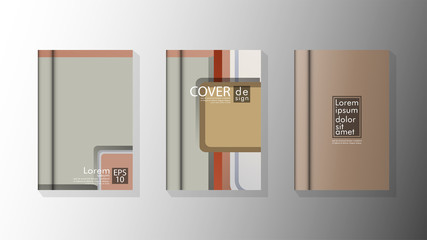 Vector collection of book cover backgrounds. eps 10 vector design illustrations
