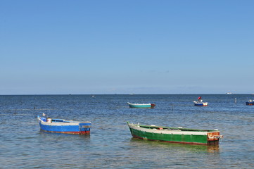 Naklejka na ściany i meble Fisherboats near Mahdia, Tunisia