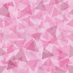 background of triangles in various shades of pink