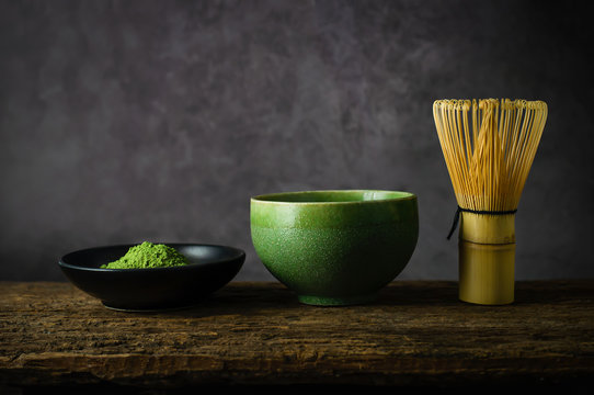 Japanese matcha green tea