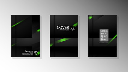 Vector collection of book cover backgrounds. eps 10 vector design illustrations