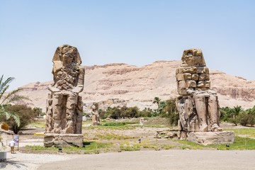 Colossi of Memnon (Amenhotep III) in Luxor, Egypt