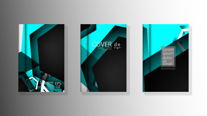 Vector collection of book cover backgrounds for brochures, leaflets, leaflets, poster templates. illustration of eps vector design 10