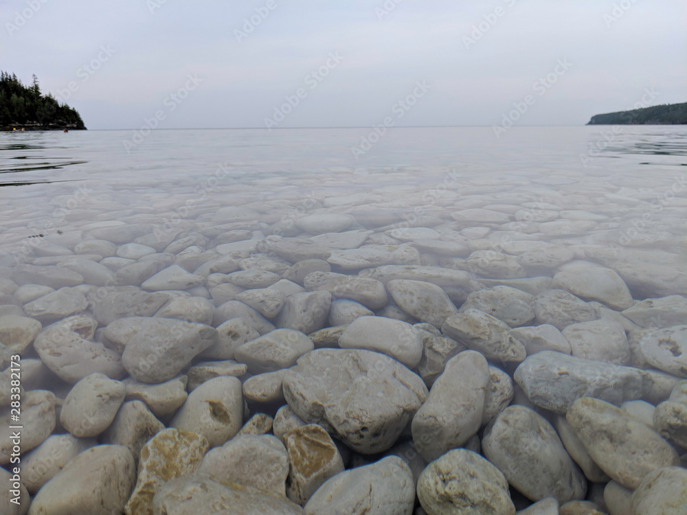 Wall mural stones on the beach