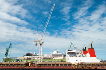 Fototapeta premium The Dry Dock Crane