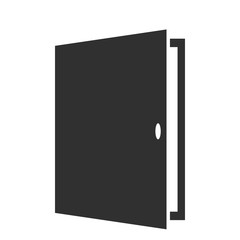 Door icon isolated on white background. Vector illustration.