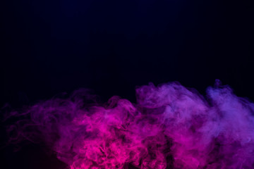 Cloud of vapor. dark blue background