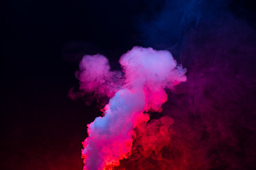 Cloud of vapor. dark blue background