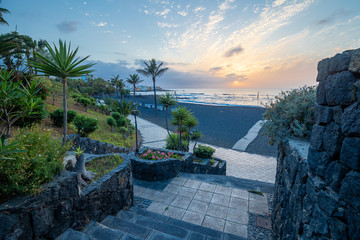 Am Strand von Puerto de la Cruz