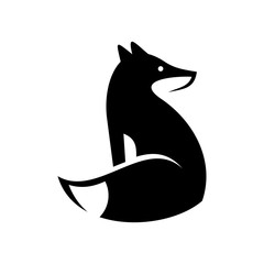 Fox logo. Icon design. Template elements