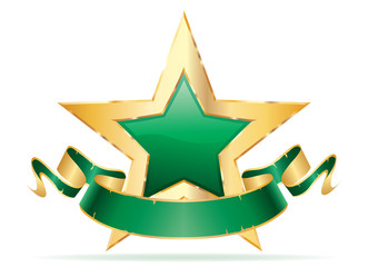 green star green banner sharp