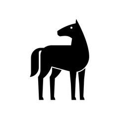Horse logo. Icon design. Template elements