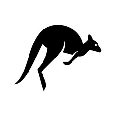 Kangaroo logo. Icon design. Template elements