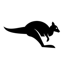 Kangaroo logo. Icon design. Template elements