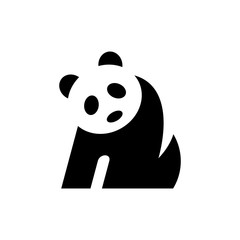 Panda logo. Icon design. Template elements