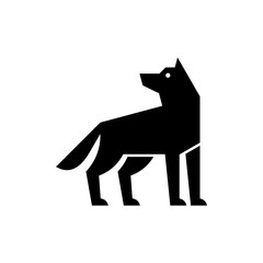 Wolf logo. Icon design. Template elements