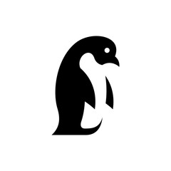 Penguin logo. Icon design. Template elements