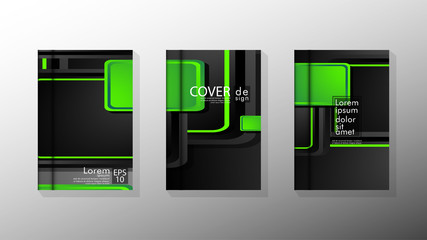 Vector collection of book cover backgrounds for brochures, leaflets, leaflets, poster templates. illustration of eps vector design 10