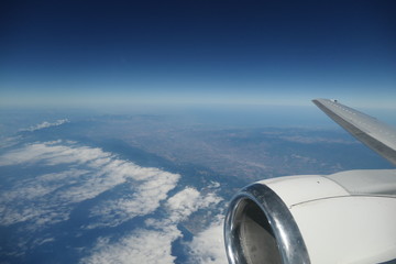 Fototapeta premium vue aérienne nuageuse