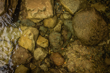 stones in water