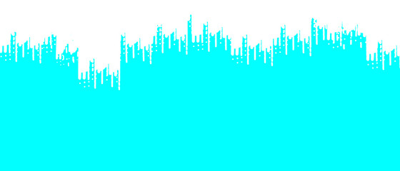 Web design. Template for creating a banner. White blending into blue. Stylization of snow.