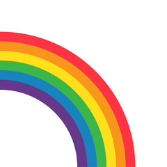 Rainbow vector icon, colorful symbol