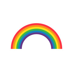 Rainbow vector icon, colorful symbol