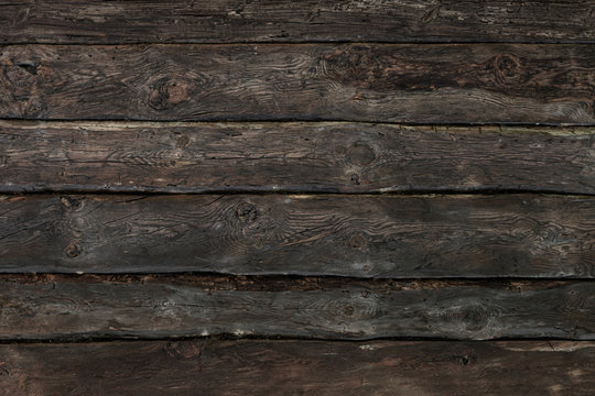 Old knaggy planks. Texture of wood.