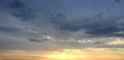 Fototapeta premium Wolkenstimmung am Meer