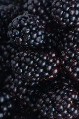 Fresh ripe blackberries